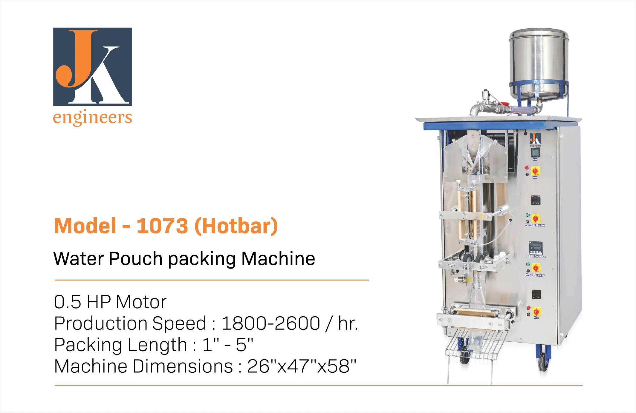 Water Pouch Packing Machine